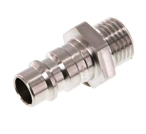 Edelstahl 316L DN 7,2 (Euro) Luftkupplungsstecker G 1/4 Zoll Außengewinde