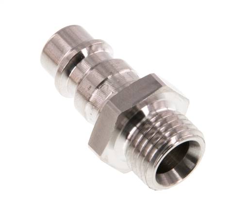 Edelstahl 316L DN 7,2 (Euro) Luftkupplungsstecker G 1/4 Zoll Außengewinde