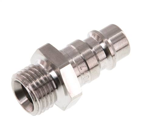 Edelstahl 316L DN 7,2 (Euro) Luftkupplungsstecker G 1/4 Zoll Außengewinde