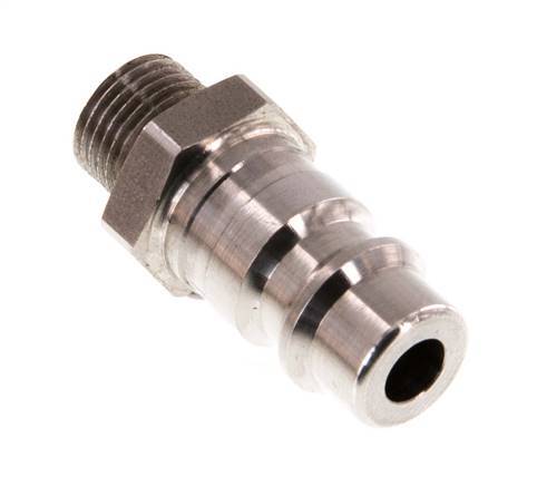 Edelstahl 316L DN 7,2 (Euro) Luftkupplungsstecker G 1/8 Zoll Außengewinde