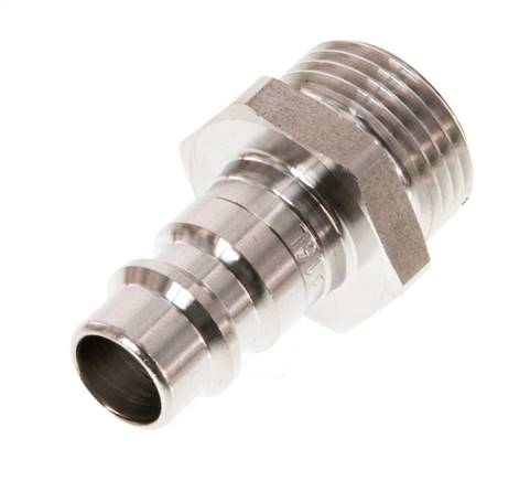 Edelstahl 316L DN 7,2 (Euro) Luftkupplungsstecker G 3/8 Zoll Außengewinde