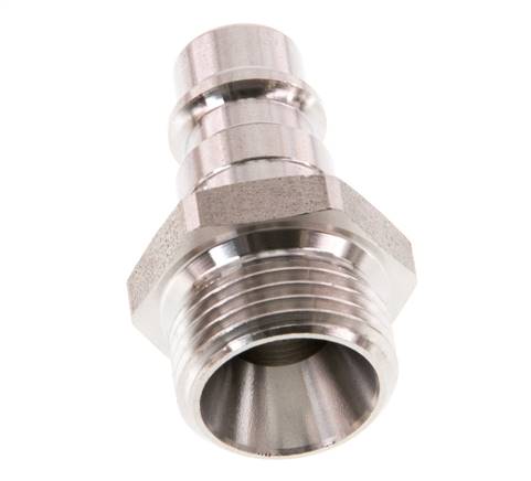 Edelstahl 316L DN 7,2 (Euro) Luftkupplungsstecker G 3/8 Zoll Außengewinde