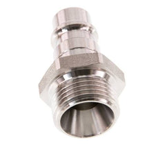 Edelstahl 316L DN 7,2 (Euro) Luftkupplungsstecker G 3/8 Zoll Außengewinde