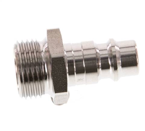 Edelstahl 316L DN 7,2 (Euro) Luftkupplungsstecker G 3/8 Zoll Außengewinde