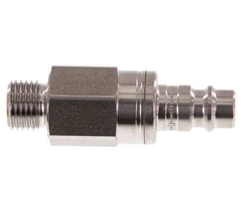 Edelstahl 316L DN 7,2 (Euro) Luftkupplungsstopfen G 1/4 Zoll Außengewinde Doppelabsperrung