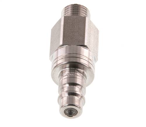 Edelstahl 316L DN 7,2 (Euro) Luftkupplungsstopfen G 1/4 Zoll Außengewinde Doppelabsperrung
