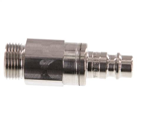 Edelstahl 316L DN 7,2 (Euro) Luftkupplungsstopfen G 3/8 Zoll Außengewinde Doppelabsperrung