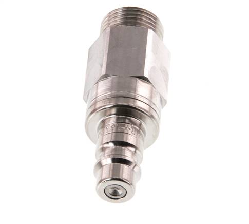 Edelstahl 316L DN 7,2 (Euro) Luftkupplungsstopfen G 3/8 Zoll Außengewinde Doppelabsperrung