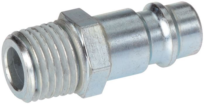 Hardened steel DN 7.2 (Euro) Air Coupling Plug G 3/8 inch Male [2 Pieces]