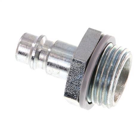 Hardened steel DN 7.2 (Euro) Air Coupling Plug G 1/2 inch Male [2 Pieces]