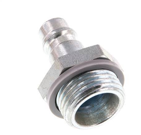 Hardened steel DN 7.2 (Euro) Air Coupling Plug G 1/2 inch Male [2 Pieces]