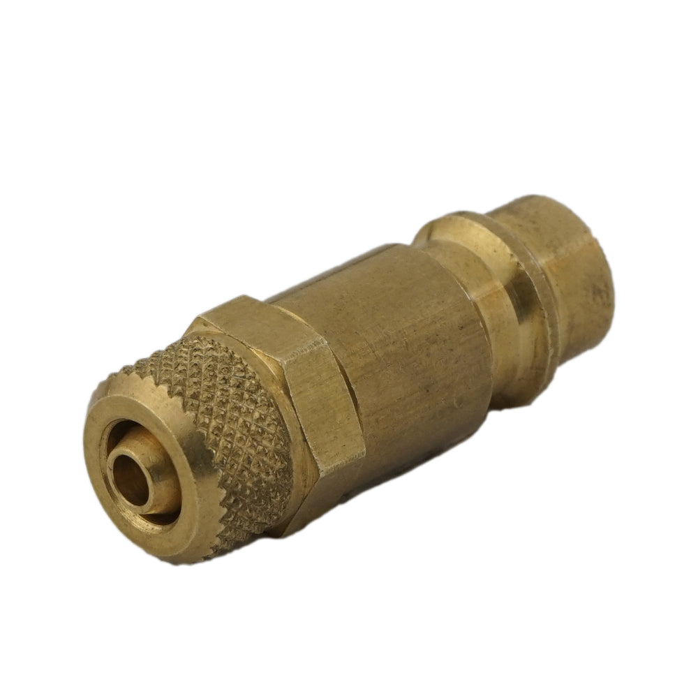 Brass DN 7.2 (Euro) Air Coupling Plug 8x10 mm Union Nut [2 Pieces]