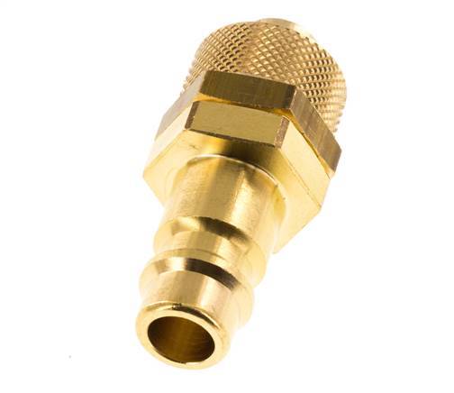 Brass DN 7.2 (Euro) Air Coupling Plug 9x12 mm Union Nut