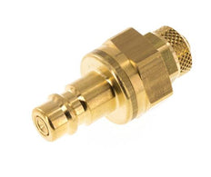 Messing DN 7,2 (Euro) Luftkupplungsstopfen 6x8 mm Überwurfmutter Doppelabsperrung