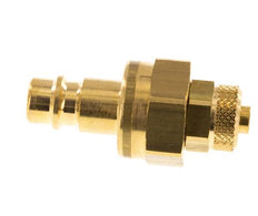 Messing DN 7,2 (Euro) Luftkupplungsstopfen 6x8 mm Überwurfmutter Doppelabsperrung