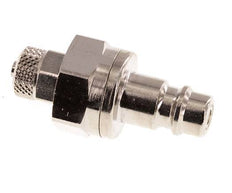 Messing vernickelt DN 7,2 (Euro) Luftkupplungsstopfen 4x6 mm Überwurfmutter Doppelabsperrung
