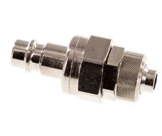 Messing vernickelt DN 7,2 (Euro) Luftkupplungsstopfen 8x10 mm Überwurfmutter Doppelabsperrung