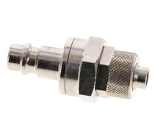 Messing vernickelt DN 7,2 (Euro) Luftkupplungsstopfen 8x10 mm Überwurfmutter Doppelabsperrung