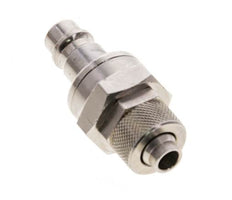 Messing vernickelt DN 7,2 (Euro) Luftkupplungsstopfen 8x10 mm Überwurfmutter Doppelabsperrung
