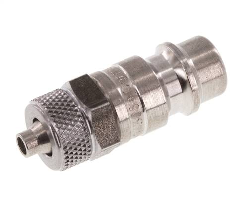 Edelstahl DN 7,2 (Euro) Luftkupplungsstecker 4x6 mm Überwurfmutter