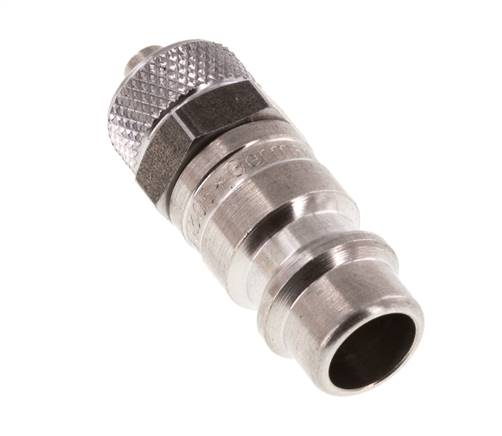 Edelstahl DN 7,2 (Euro) Luftkupplungsstecker 4x6 mm Überwurfmutter
