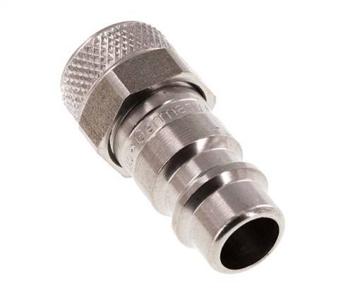 Edelstahl DN 7,2 (Euro) Luftkupplungsstecker 6x8 mm Überwurfmutter