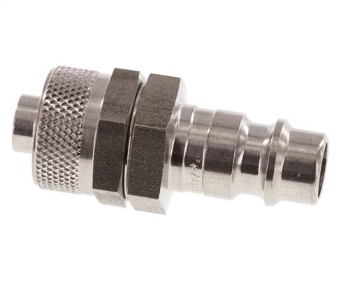 Edelstahl DN 7,2 (Euro) Luftkupplungsstecker 8x10 mm Überwurfmutter