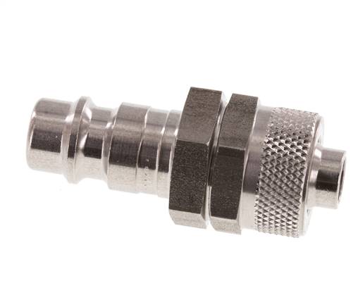 Edelstahl DN 7,2 (Euro) Luftkupplungsstecker 8x10 mm Überwurfmutter