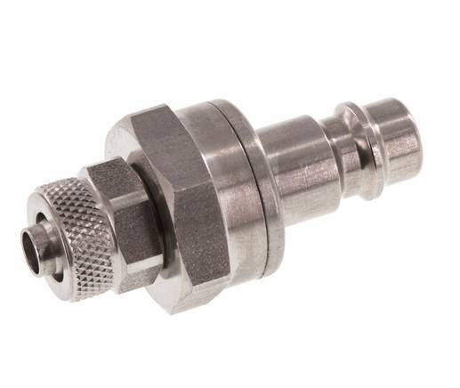 Edelstahl DN 7,2 (Euro) Luftkupplungsstopfen 6x8 mm Überwurfmutter Doppelabsperrung