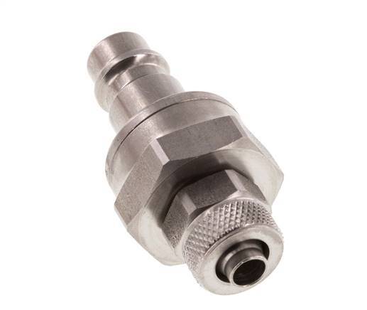 Edelstahl DN 7,2 (Euro) Luftkupplungsstopfen 6x8 mm Überwurfmutter Doppelabsperrung