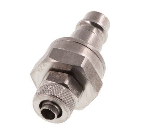 Edelstahl DN 7,2 (Euro) Luftkupplungsstopfen 6x8 mm Überwurfmutter Doppelabsperrung