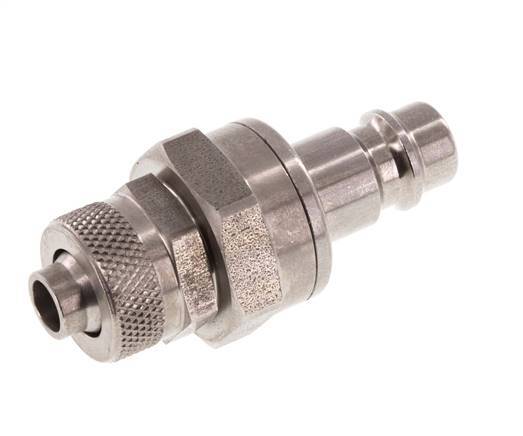 Edelstahl DN 7,2 (Euro) Luftkupplungsstopfen 8x10 mm Überwurfmutter Doppelabsperrung