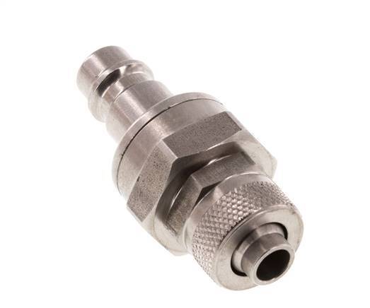 Edelstahl DN 7,2 (Euro) Luftkupplungsstopfen 8x10 mm Überwurfmutter Doppelabsperrung