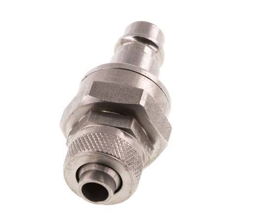 Edelstahl DN 7,2 (Euro) Luftkupplungsstopfen 8x10 mm Überwurfmutter Doppelabsperrung