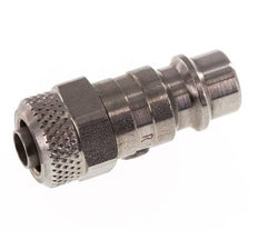 Edelstahl 316L DN 7,2 (Euro) Luftkupplungsstecker 6x8 mm Überwurfmutter