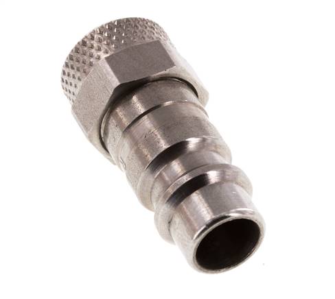 Edelstahl 316L DN 7,2 (Euro) Luftkupplungsstecker 6x8 mm Überwurfmutter