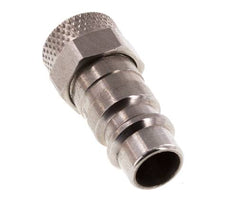 Edelstahl 316L DN 7,2 (Euro) Luftkupplungsstecker 6x8 mm Überwurfmutter