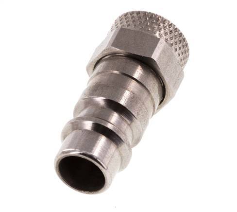 Edelstahl 306L DN 7,2 (Euro) Luftkupplungsstecker 6x8 mm Überwurfmutter