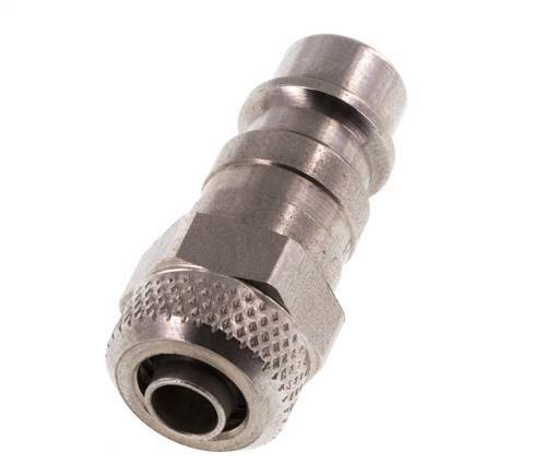 Edelstahl 306L DN 7,2 (Euro) Luftkupplungsstecker 6x8 mm Überwurfmutter