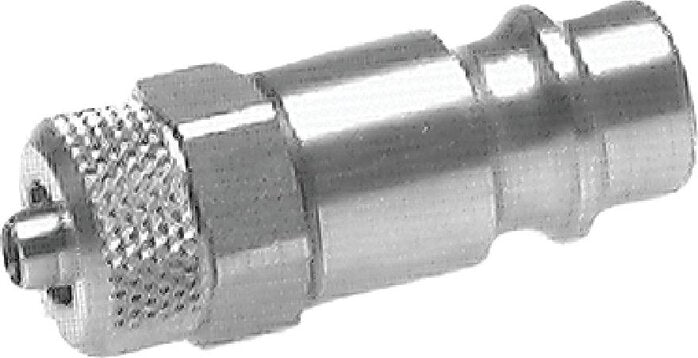Edelstahl 316L DN 7,2 (Euro) Luftkupplungsstopfen 8x10 mm Überwurfmutter Doppelabsperrung