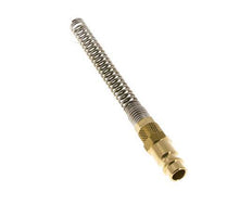 Messing DN 7,2 (Euro) Luftkupplungsstecker 4x6 mm Überwurfmutter Biegeschutz