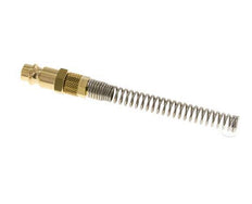 Messing DN 7,2 (Euro) Luftkupplungsstecker 4x6 mm Überwurfmutter Biegeschutz