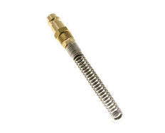 Messing DN 7,2 (Euro) Luftkupplungsstecker 4x6 mm Überwurfmutter Biegeschutz