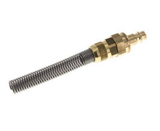 Messing DN 7,2 (Euro) Luftkupplungsstopfen 8x10 mm Überwurfmutter Biegeschutz Doppelabsperrung