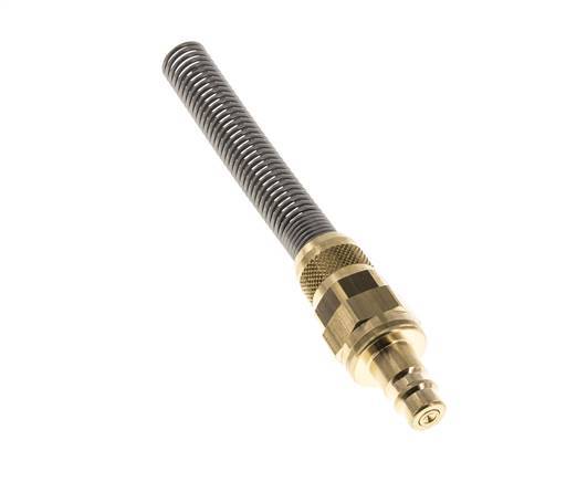 Messing DN 7,2 (Euro) Luftkupplungsstopfen 8x10 mm Überwurfmutter Biegeschutz Doppelabsperrung