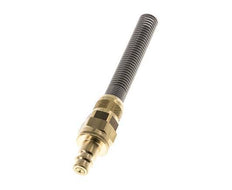 Messing DN 7,2 (Euro) Luftkupplungsstopfen 8x10 mm Überwurfmutter Biegeschutz Doppelabsperrung