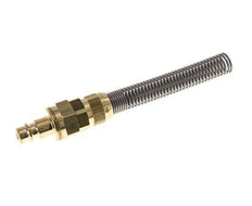 Messing DN 7,2 (Euro) Luftkupplungsstopfen 8x10 mm Überwurfmutter Biegeschutz Doppelabsperrung