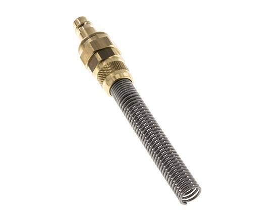 Messing DN 7,2 (Euro) Luftkupplungsstopfen 8x10 mm Überwurfmutter Biegeschutz Doppelabsperrung