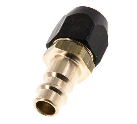 Messing DN 7,2 (Euro) Luftkupplungsstecker 6x12 mm Überwurfmutter