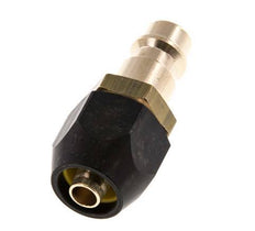 Messing DN 7,2 (Euro) Luftkupplungsstecker 6x12 mm Überwurfmutter